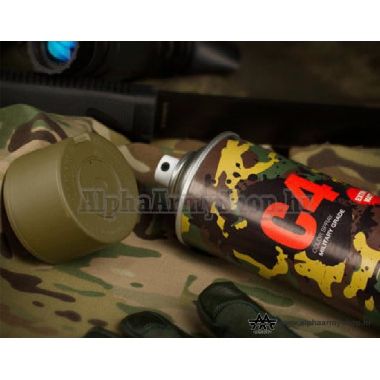 C4 Mil Grade Color Spray RAL6040 (Armamat) 75